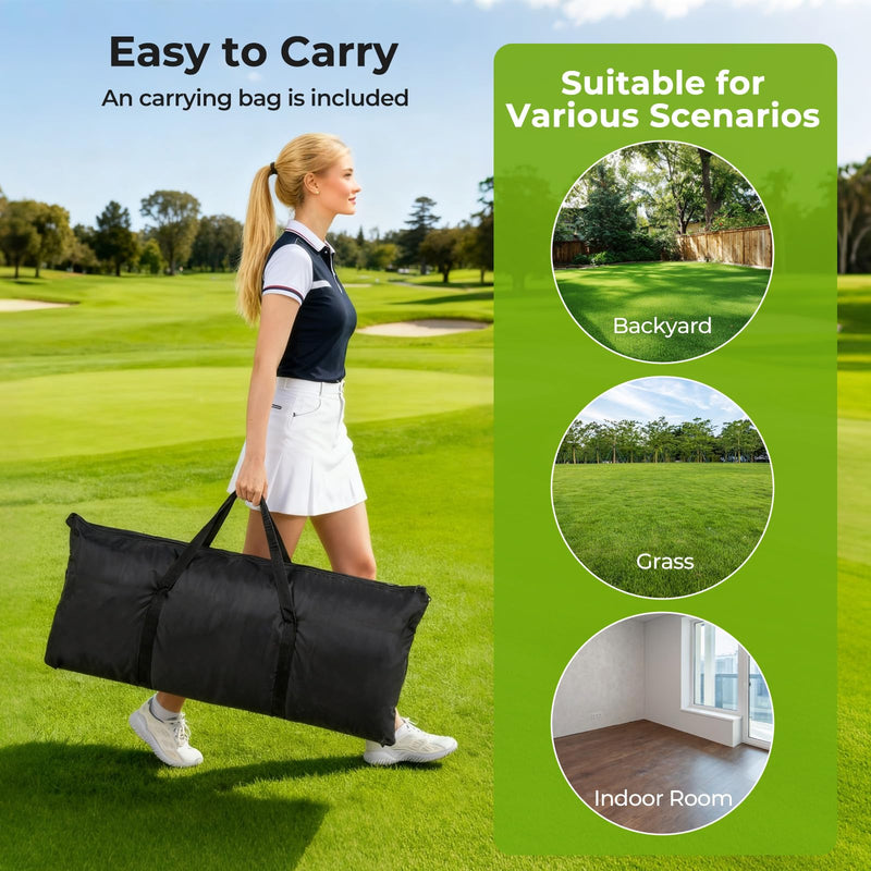 Load image into Gallery viewer, Goplus Golf Cage Practice Hitting Net Golfer Training Net w/Dual Side Barriers
