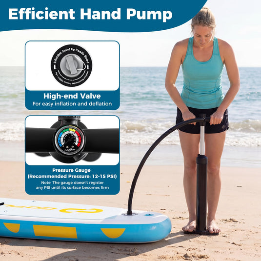 Goplus 11FT Inflatable Stand Up Paddle Board with Accessory Pack