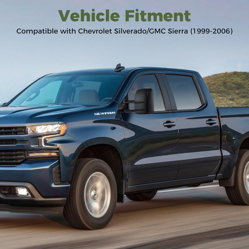 Load image into Gallery viewer, Goplus Extenable Tow Mirrors for 1999-2006 Chevy Silverado GMC Sierra 1500 2500HD 3500HD
