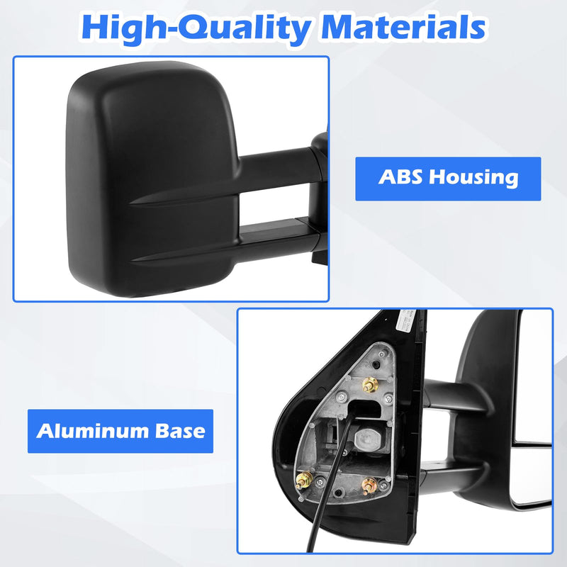 Load image into Gallery viewer, Goplus Heated Tow Mirrors for 2007-2012 Chevy Silverado GMC Sierra 1500/2500/3500 Yukon
