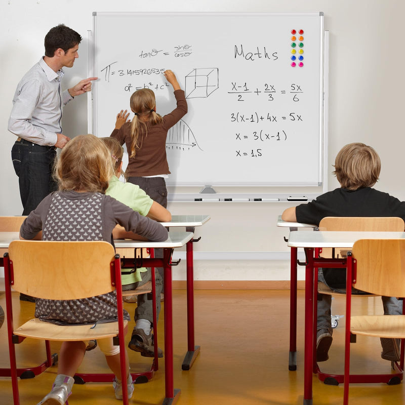Load image into Gallery viewer, Goplus 48&quot; x 36&quot; Double-Sided Magnetic Dry Erase Board with Flipchart
