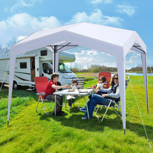 Goplus 10 x 10 FT Pop up Canopy Tent with Removable Sidewalls & Netting