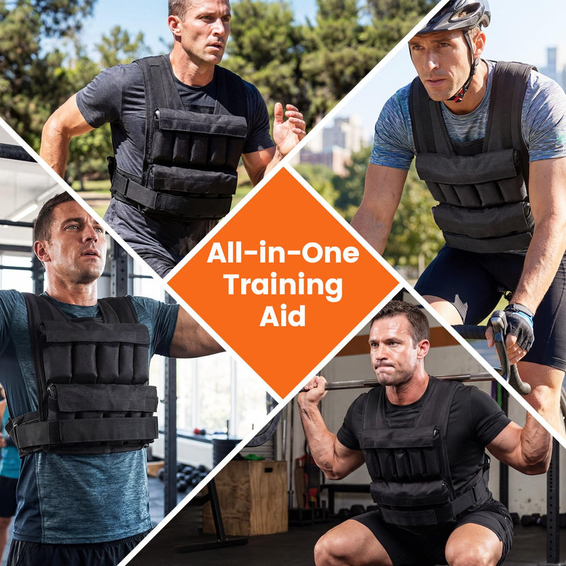 Load image into Gallery viewer, Goplus Adjustable Weighted Vest | 44lbs/66lbs Weight Vest for Men Women
