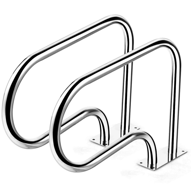 Load image into Gallery viewer, 1PC Stainless Steel Swimming Pool Railings for Inground Pools w/Base Plate
