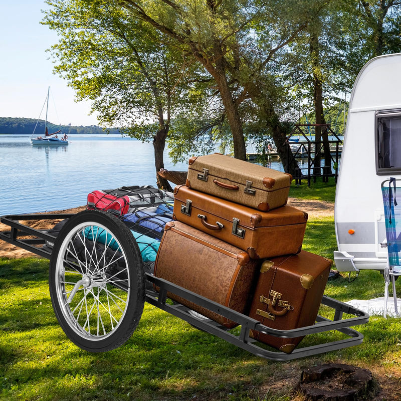 Load image into Gallery viewer, Goplus 550 LBS Adjustable Folding Deer Cart with 20 Inch Big Wheels
