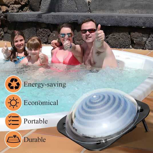 Goplus Solar Dome Swimming Pool Heater Above Ground, Pool Solar Heater