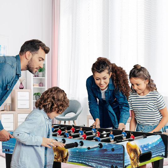 Goplus Foosball Table, 2-in-1 Tabletop & Freestanding Soccer Game Table