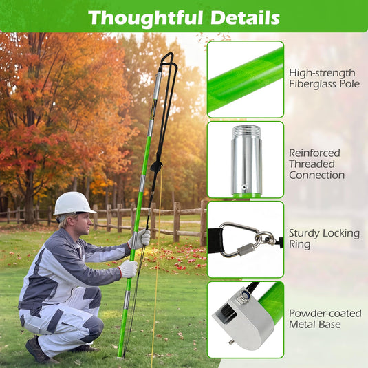 Goplus Arborist Throw Line Launcher Rope Launcher for Tree Work