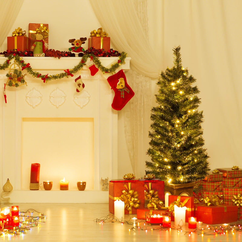 Load image into Gallery viewer, Goplus 4ft Pre-Lit Christmas Tree for Entrances
