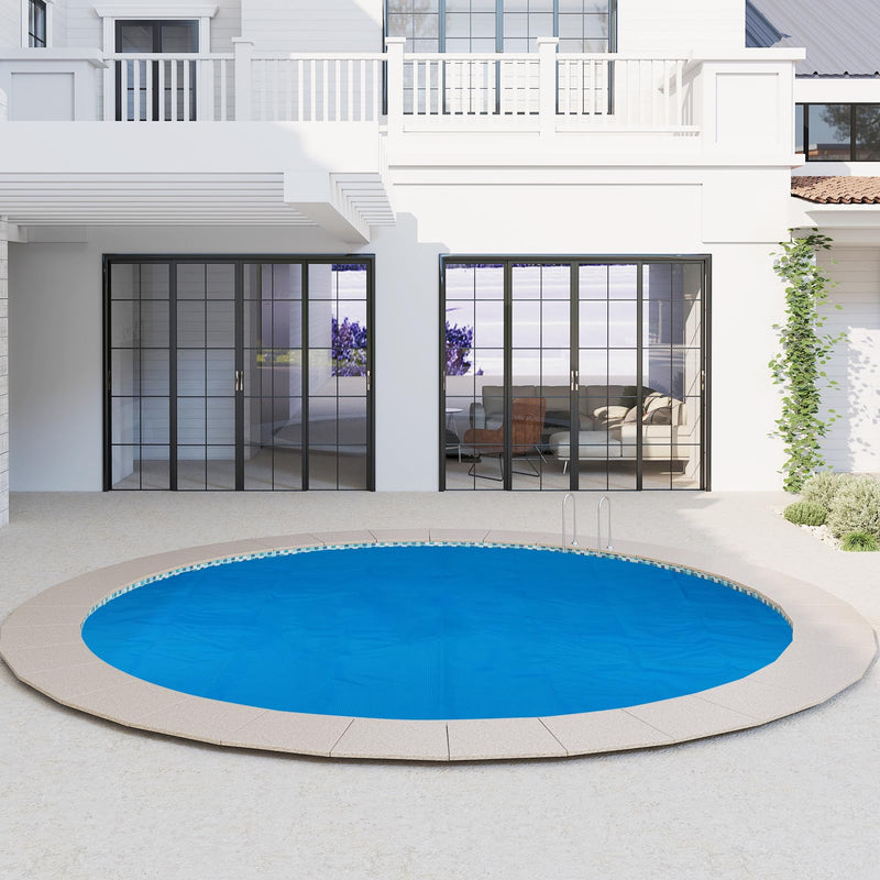 Load image into Gallery viewer, Goplus 8FT /  12FT Round Solar Pool Cover | Heavy-Duty Thermal Insulating Bubble Wrap Cover
