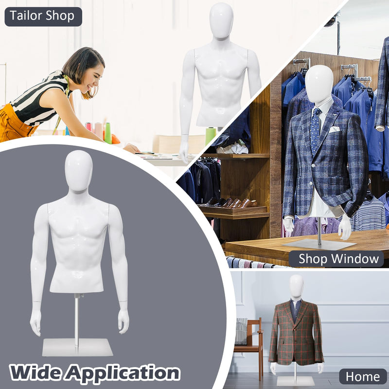 Load image into Gallery viewer, Goplus PP Men Model Mannequin Torso for Tailor Shop
