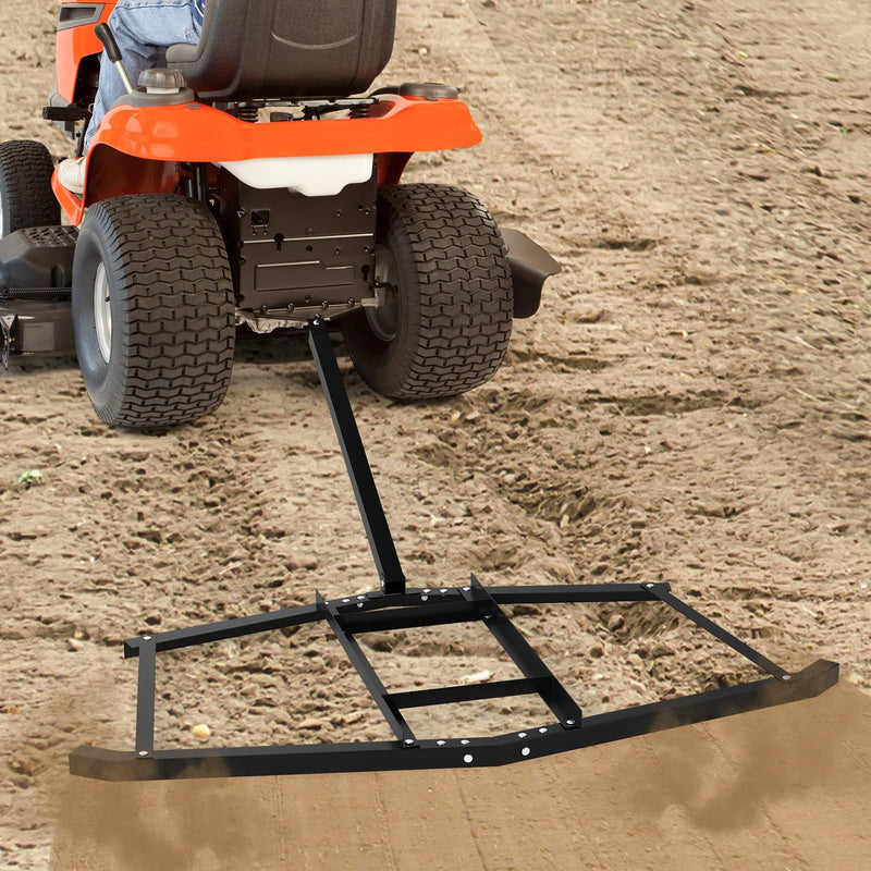 Load image into Gallery viewer, Goplus 74" Wide Driveway Drag Tow Behind Landscape Leveling Rake w/Reinforced Bars

