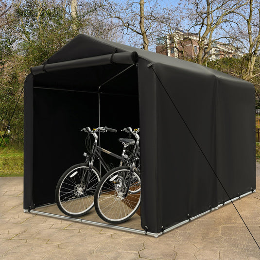 Goplus Portable Shed, 5.2 x 5.4FT Outdoor Storage Shelter