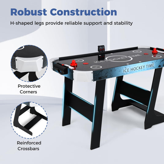 Goplus 56 Inch Air Hockey Arcade Game Table with Digital LED Scoreboard