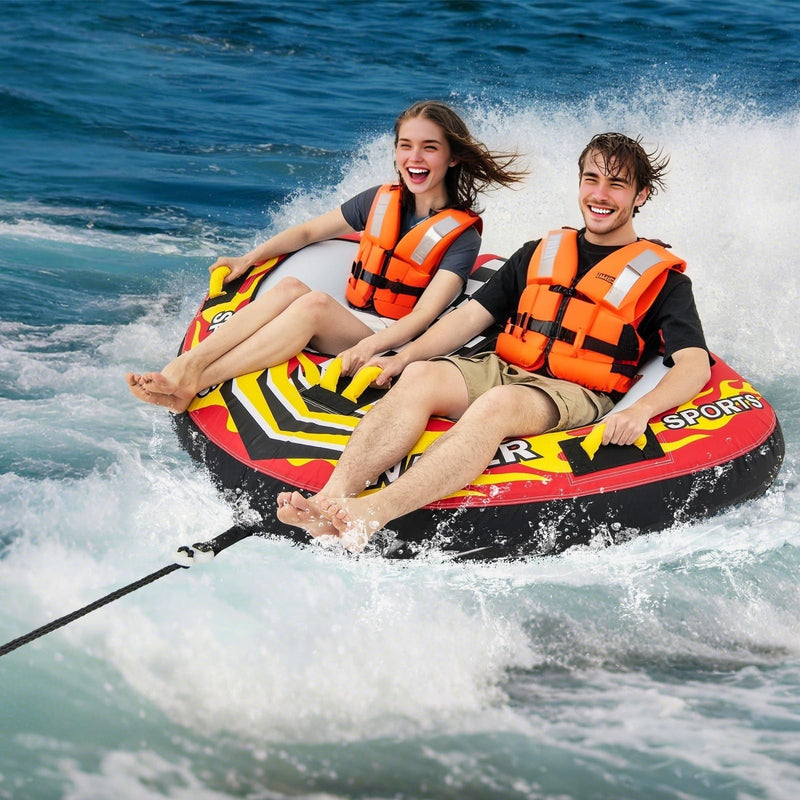 Load image into Gallery viewer, 1-2 Person Inflatable Boat Tube with Quick Connector
