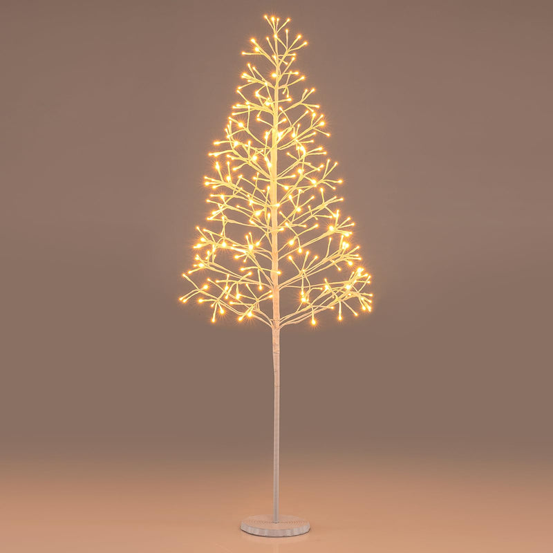 Load image into Gallery viewer, Goplus LED Birch Tree, 5/6/7 FT Pre-lit Twig Tree with Warm White Light LED Lights, Weighted Base
