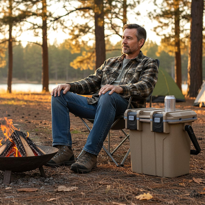 Load image into Gallery viewer, Goplus 21QT Ultra-Light Injection Molded Cooler with Handles &amp; Bottle Opener
