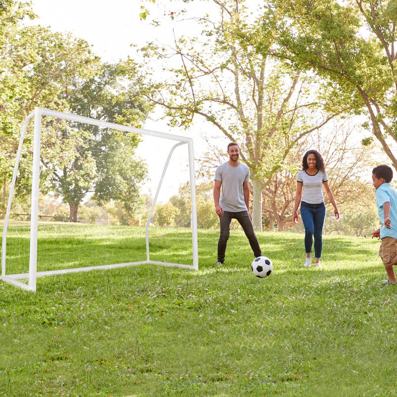 Load image into Gallery viewer, Goplus Soccer Goal, 8&#39;x6&#39; Soccer Net with Strong UPVC Frame, Quick Set-up, High-Strength Netting
