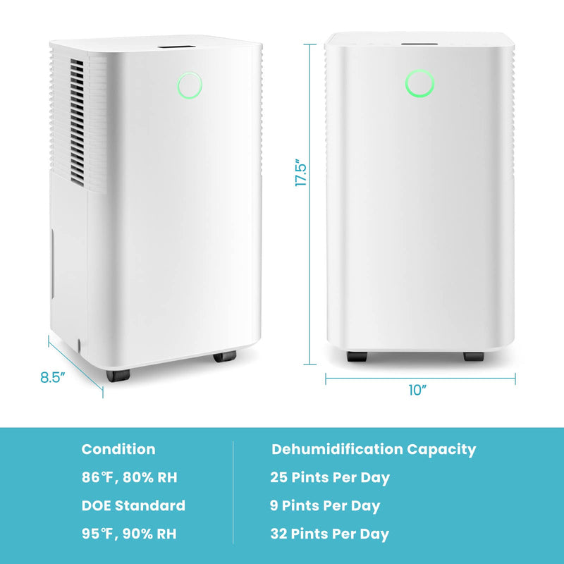 Load image into Gallery viewer, 2000 Sq. Ft Dehumidifier with 3 Modes, 2 Speeds, LED Touch Control Panel, Dehumidifier for Home Office
