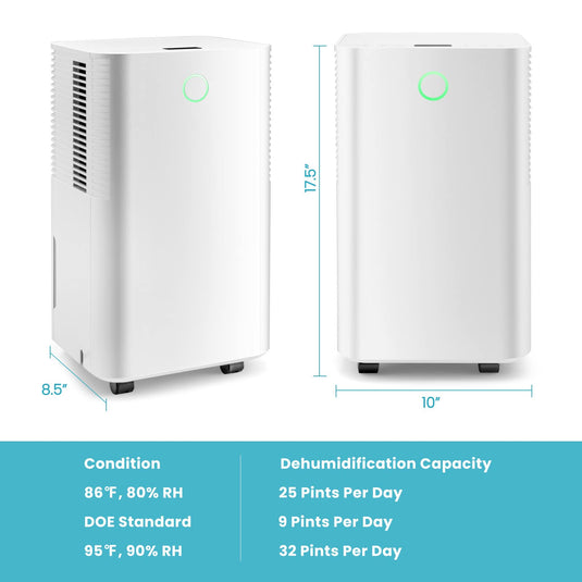 2000 Sq. Ft Dehumidifier with 3 Modes, 2 Speeds, LED Touch Control Panel, Dehumidifier for Home Office