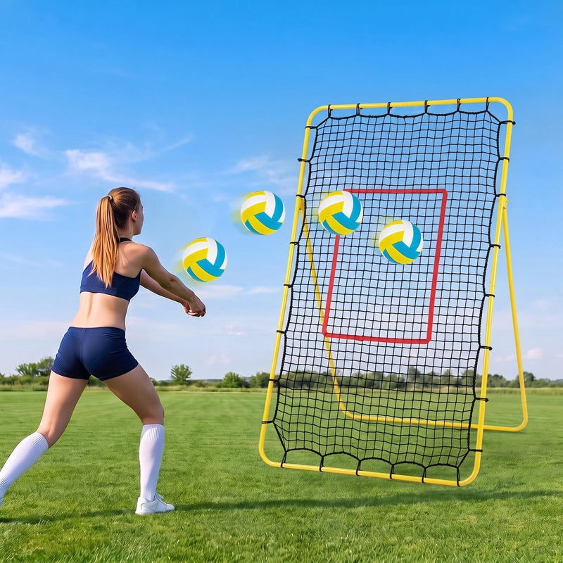 Load image into Gallery viewer, Goplus 7x4 FT Volleyball Rebounder Net with 4 Adjustable Angles
