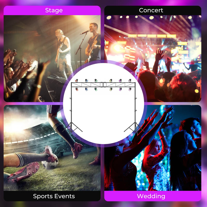Load image into Gallery viewer, Goplus Lighting Truss System with 12 Lights Hold 110LBS Capacity
