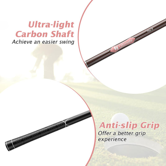 Goplus Complete Golf Club Set for Women, 9 Pieces Golf Clubs, Suitable for Lady Right Handed