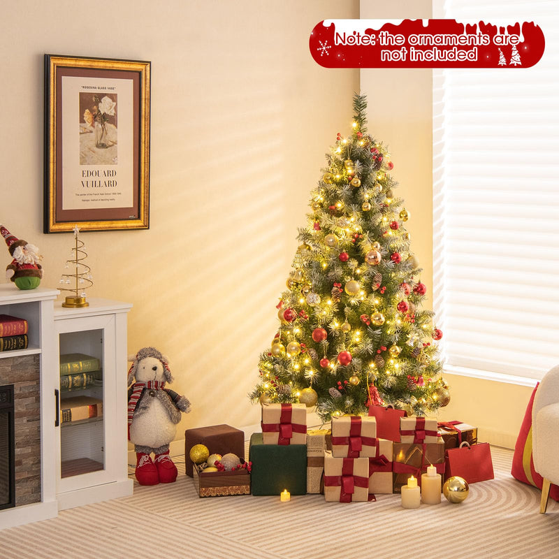 Load image into Gallery viewer, 5ft Pre-Lit Christmas Tree - Goplus
