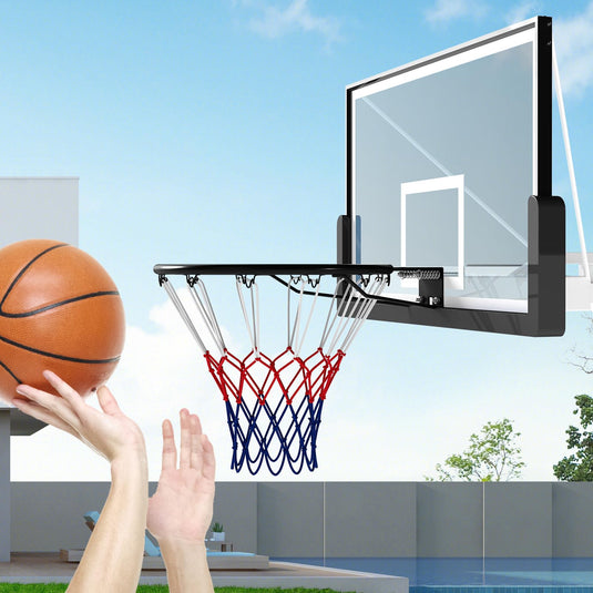 Goplus 18" Replacement Basketball Rim with All Weather Net & Dual-spring