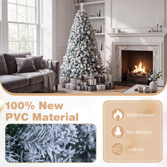 Goplus Smart RGB Pencil Christmas Tree with Remote & APP (6 FT)