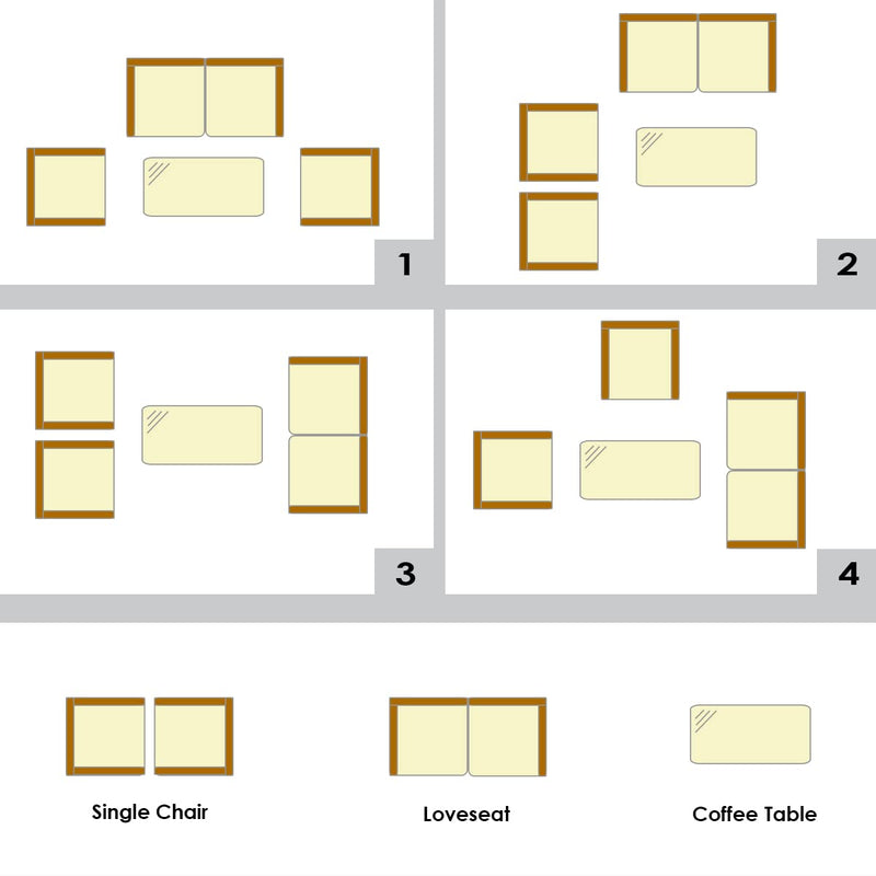 Load image into Gallery viewer, Goplus 4-Piece Rattan Patio Set
