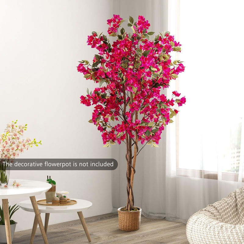 Load image into Gallery viewer, Goplus 6 FT Bougainvillea Artificial Tree Artificial Plants for Indoor Decor
