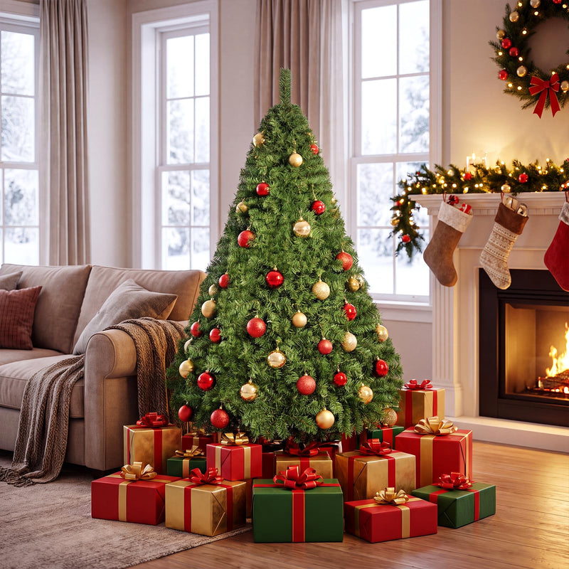 Load image into Gallery viewer, Goplus 5 FT Artificial Christmas Tree | Unlit Xmas Tree with 519 Full Branch Tips &amp; Folding Metal Stand
