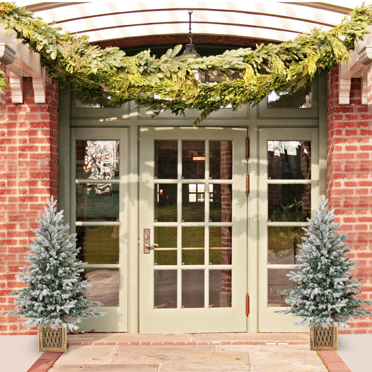 Goplus 4 FT Pre-lit Entrance Christmas Tree with 231 Branch Tips and 100 LED Lights