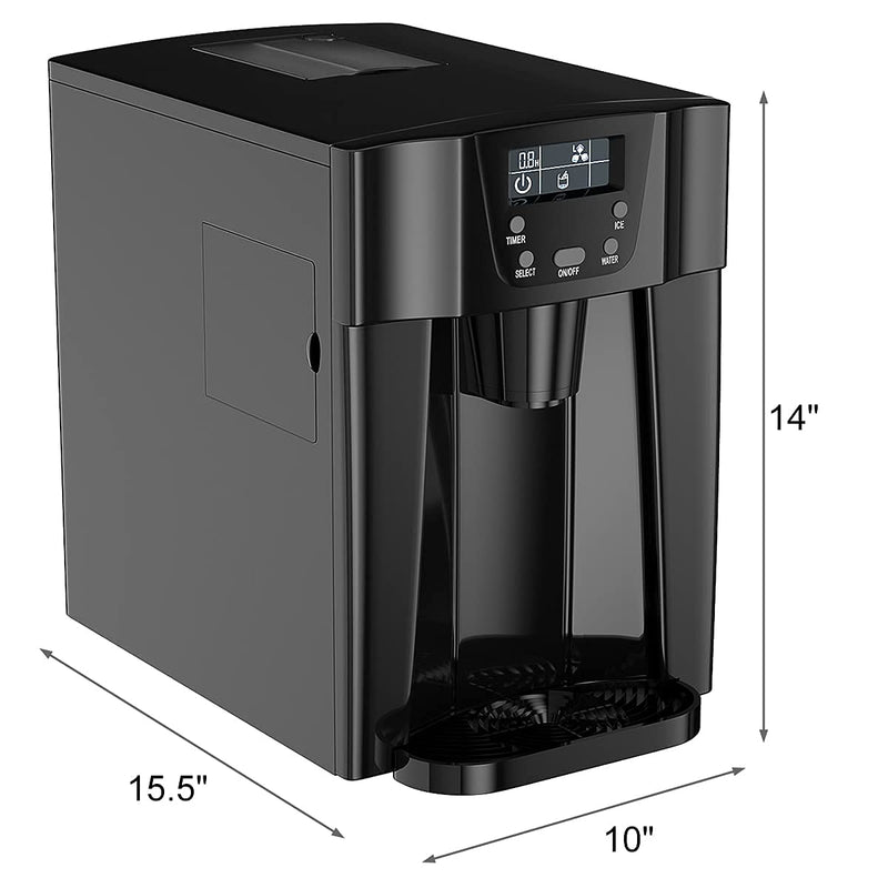 Load image into Gallery viewer, 2 in 1 Ice Maker with Water Dispenser, Countertop Ice Cube Maker with LED Display, 9 Cubes Ready in 6-12 Min
