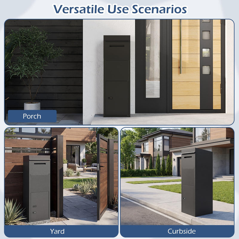 Load image into Gallery viewer, Goplus Galvanized Steel Parcel Drop Boxes with Lock
