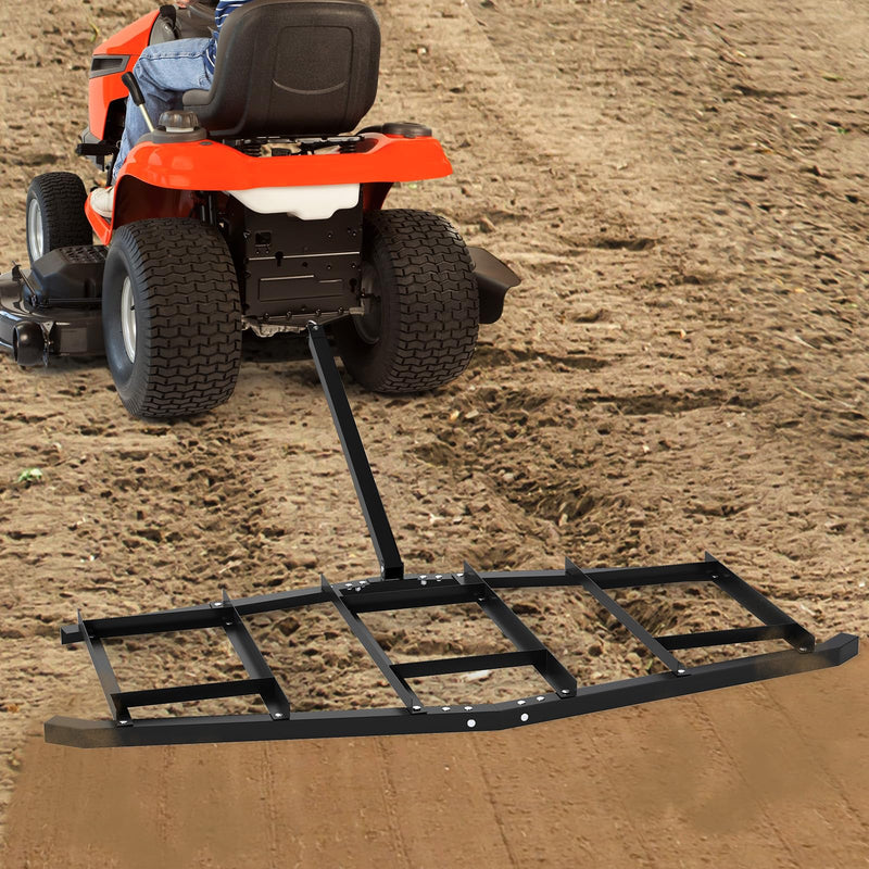 Load image into Gallery viewer, Goplus 84" Wide Driveway Drag Tow Behind Landscape Leveling Rake w/Reinforced Bars
