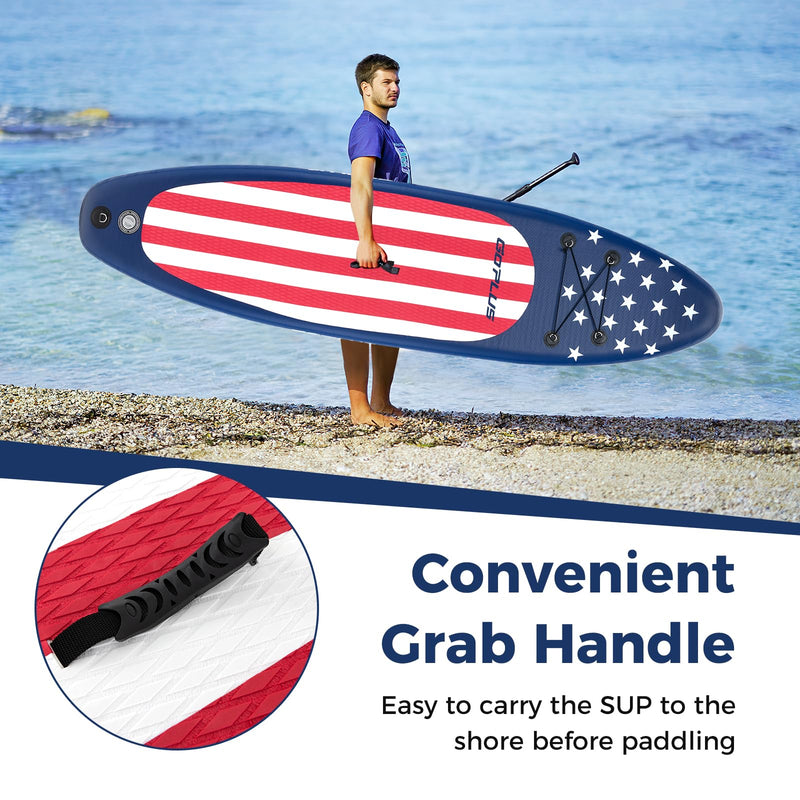 Load image into Gallery viewer, Goplus Inflatable Stand Up Paddle Board, 10FT SUP
