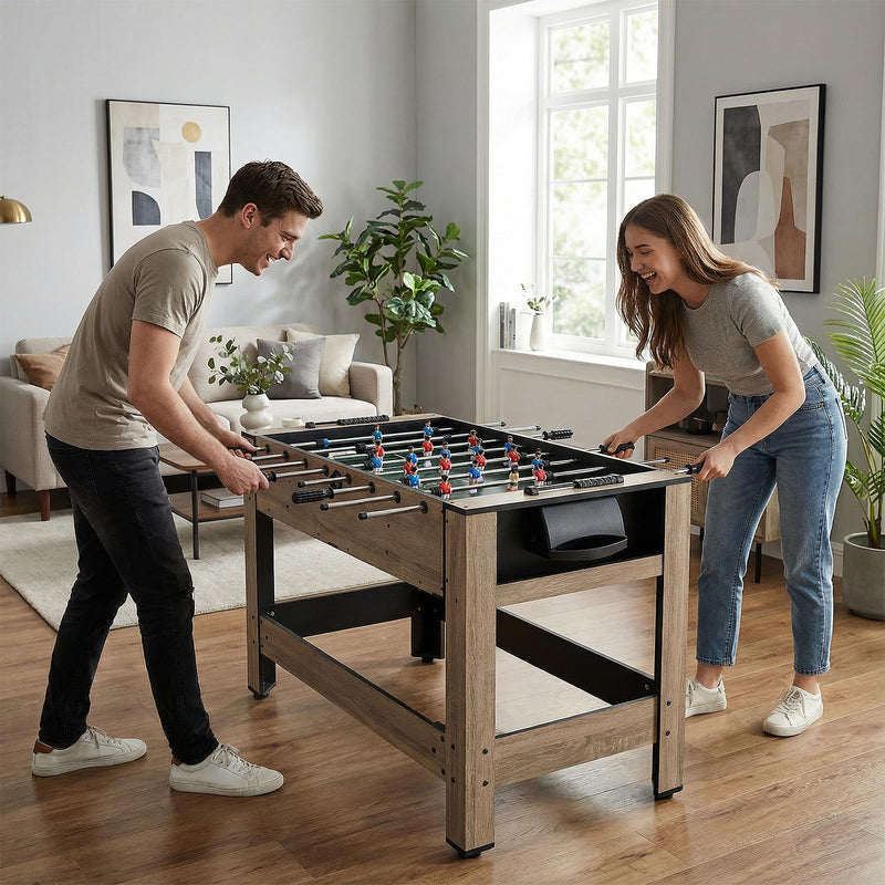Load image into Gallery viewer, Goplus 2-in-1 Swivel Multi Game Table with Foosball &amp; Pool for Adults
