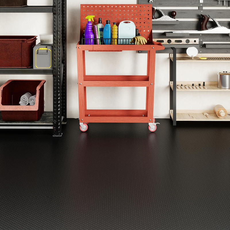 Load image into Gallery viewer, Goplus 4 PCS 7.7 x 3.8 FT Garage Floor Mats with 3D Diamond Textures
