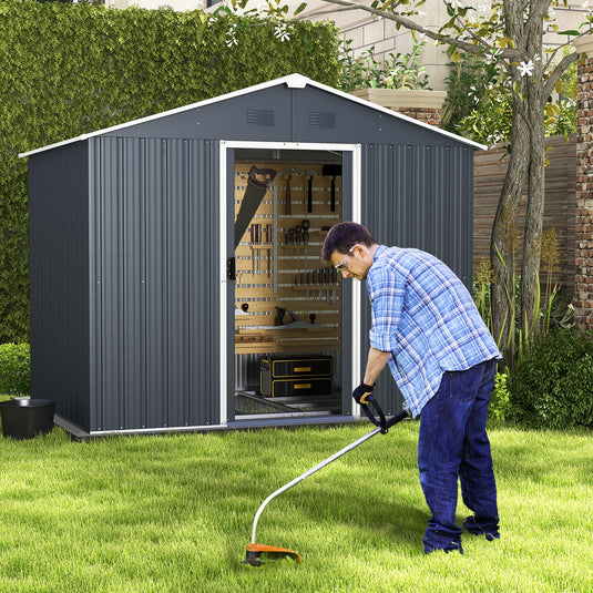 Goplus Outdoor Storage Shed with Floor