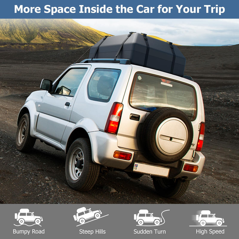 Load image into Gallery viewer, Goplus 15/21 Cu.Ft Roof Bag Cargo Carrier
