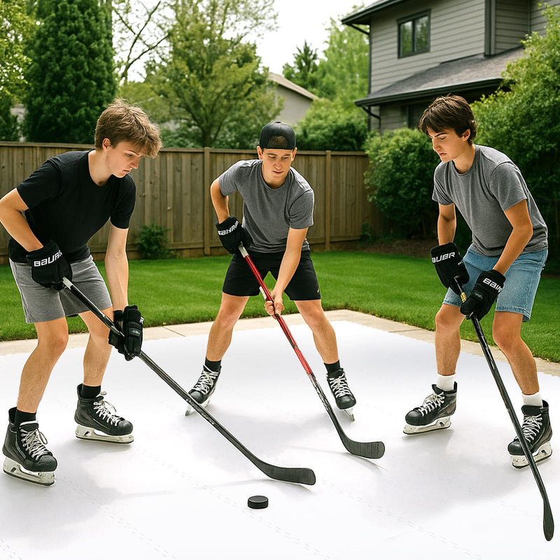 Load image into Gallery viewer, Goplus Hockey Flooring Tiles for Training | Skateable Board Artificial Ice Mat for Indoor Outdoor
