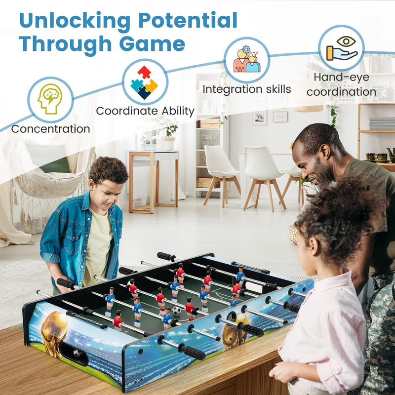 Load image into Gallery viewer, Goplus Foosball Table, 2-in-1 Tabletop &amp; Freestanding Soccer Game Table
