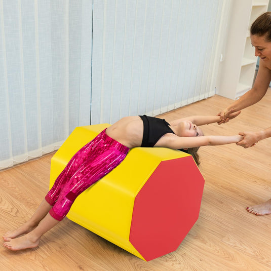 Goplus 24.5” x 26” Octagon Gymnastics Mat for Cheerleading & Martial Arts