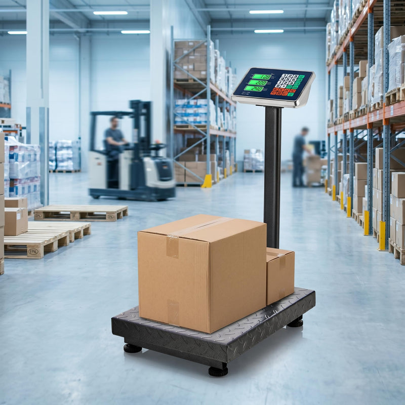 Load image into Gallery viewer, Goplus 660 LBS Foldable Postal Scale | Digital Floor Platform Weighing Scale

