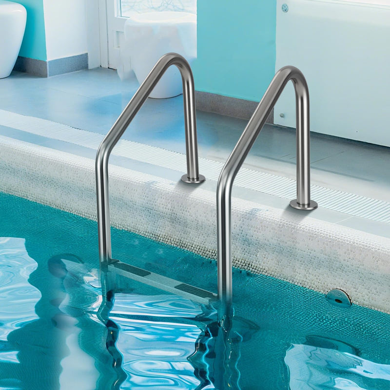 Load image into Gallery viewer, Goplus 4-Step Swimming Pool Ladder Heavy Duty Non-Slip Ladder
