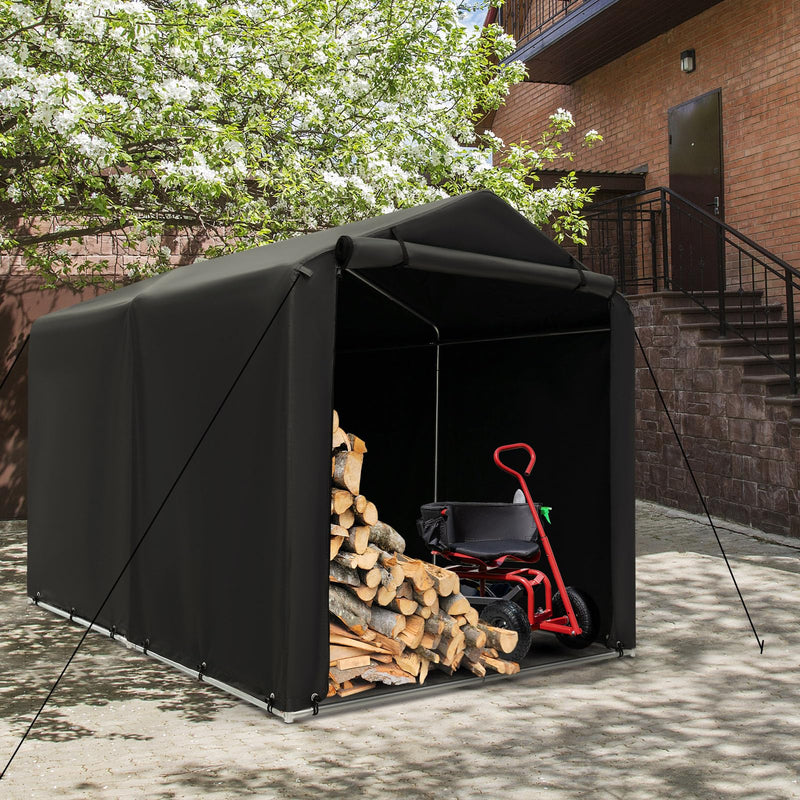 Load image into Gallery viewer, Goplus Portable Shed, 5.2 x 5.4FT Outdoor Storage Shelter

