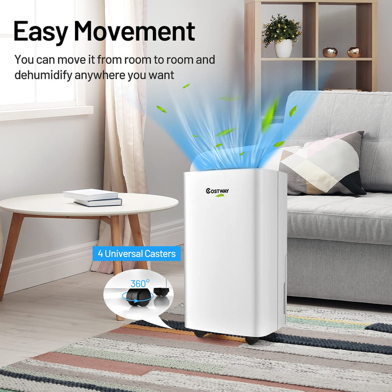 Load image into Gallery viewer, 1500 Sq. Ft Portable 30 Pints, Dehumidifier with 3 Modes, 2 Speeds, 24H Timer, 0.5 Gallon Water Tank
