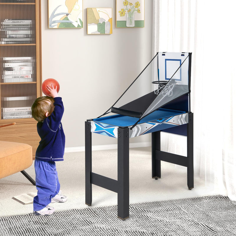 Load image into Gallery viewer, Goplus 6-in-1 Multi Game Table, Combo Game Table w/Basketball, Billiards, Ping Pong, Hockey, Shuffleboard, Bowling
